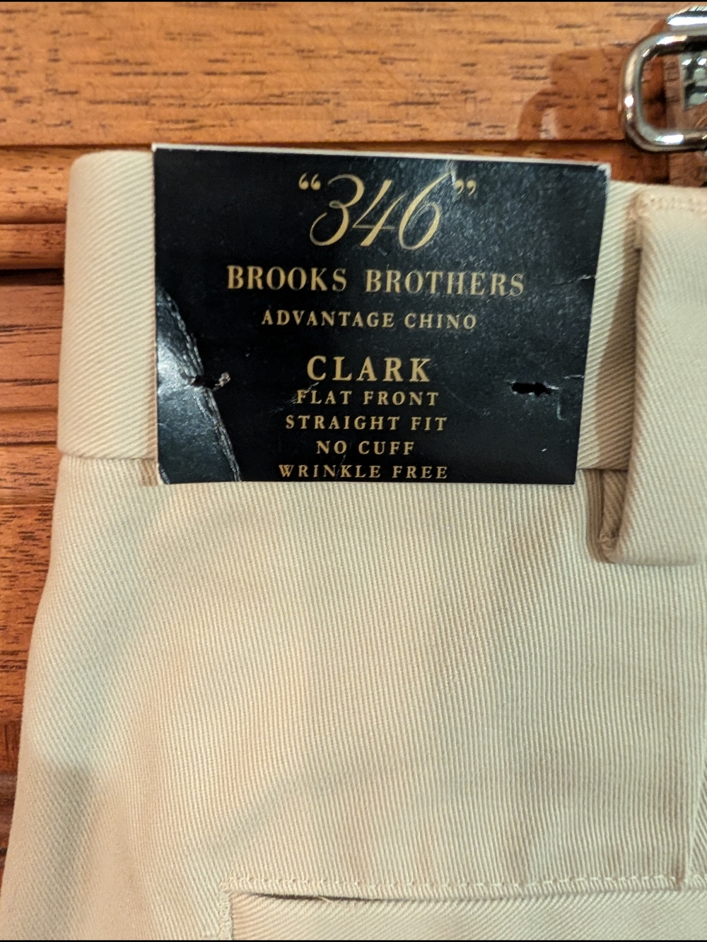 Brooks Brothers Clark Advantage Chino Pants in Beige